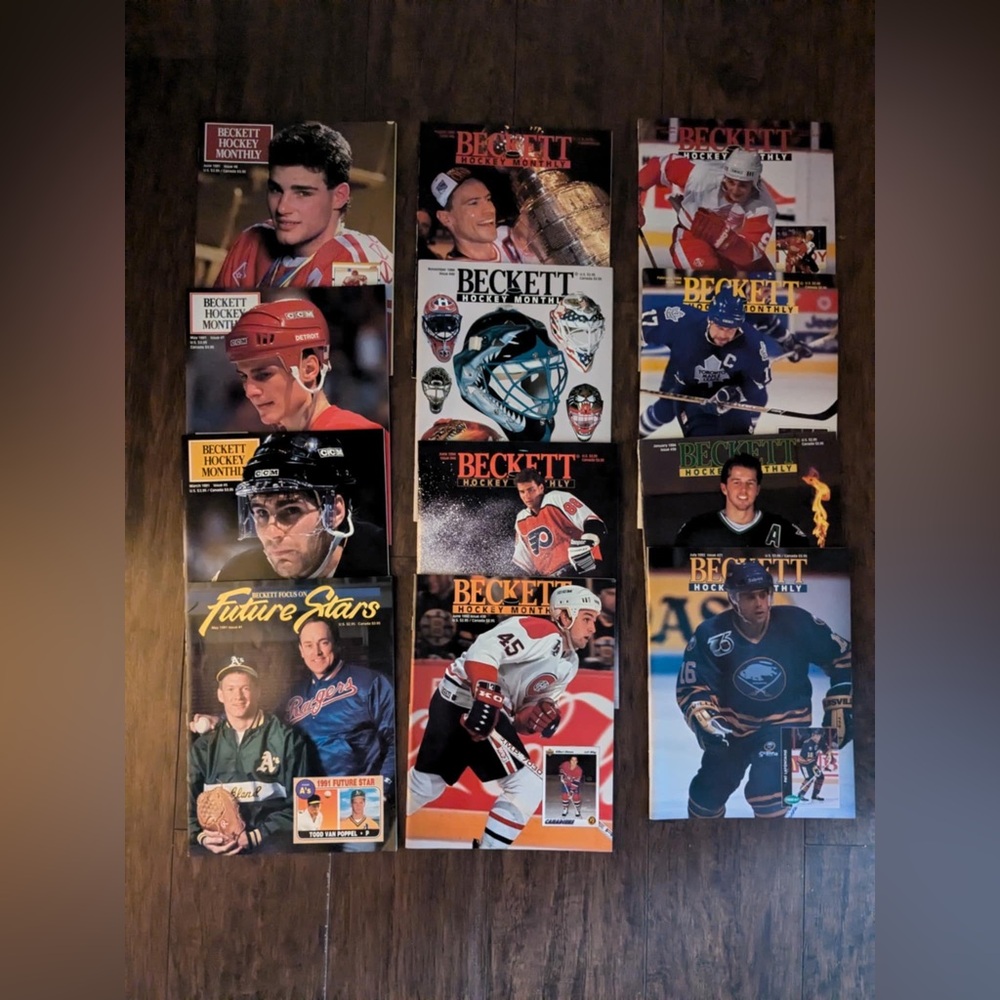 Vintage Beckett Hockey Magazines